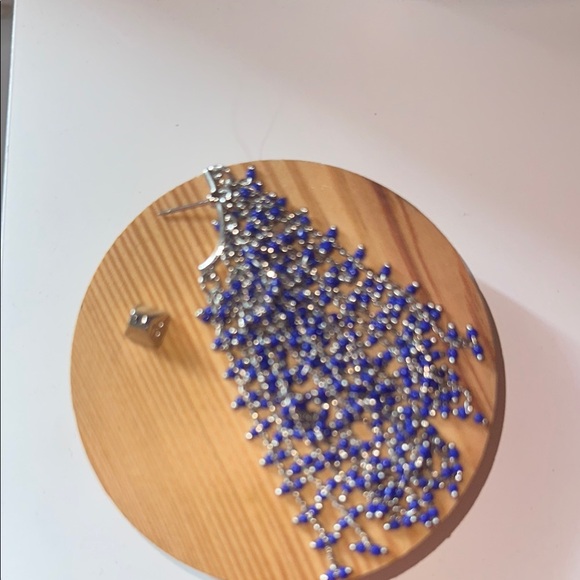 Vince Camuto Blue and Silver Dangle Earrings - Picture 5 of 12